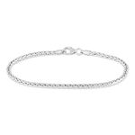 Bracelet Jany Maille Palmier Or Blanc - Bracelets mailles Femme | Marc Orian