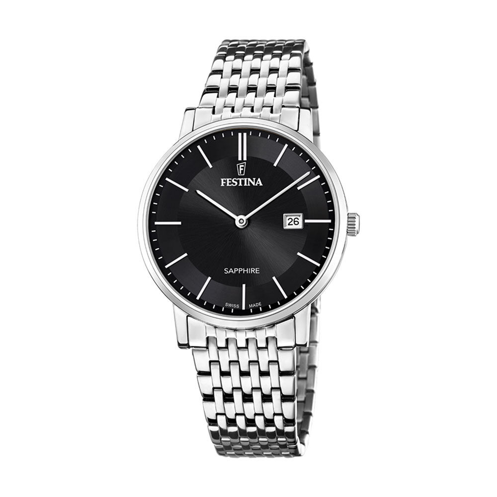 Montre Festina Swiss Made Noir - Montres classiques Homme | Marc Orian