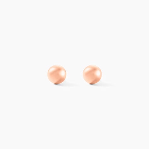 Boucles D'oreilles Puces Fidelia Boule Or Rose - Puces Femme | Marc Orian