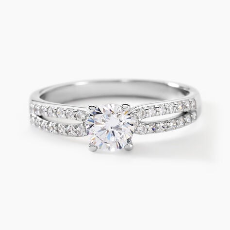 Bague Solitaire Solitea Argent Blanc Oxyde De Zirconium - Solitaires Femme | Marc Orian