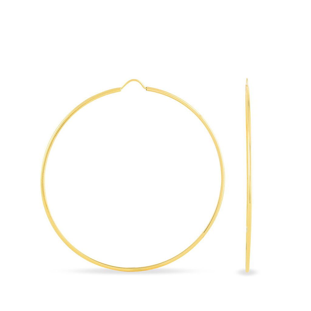 Créoles Dominae Or Jaune - Boucles d'oreilles Créoles Femme | Marc Orian
