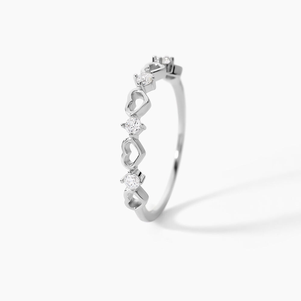 Bague Elonie Argent Blanc Oxyde De Zirconium - Bijoux fantaisie Femme | Marc Orian