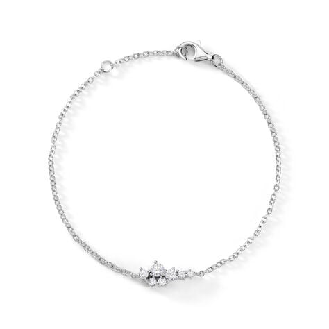 Bracelet Eden Argent Blanc Oxyde De Zirconium - Bracelets fantaisie Femme | Marc Orian