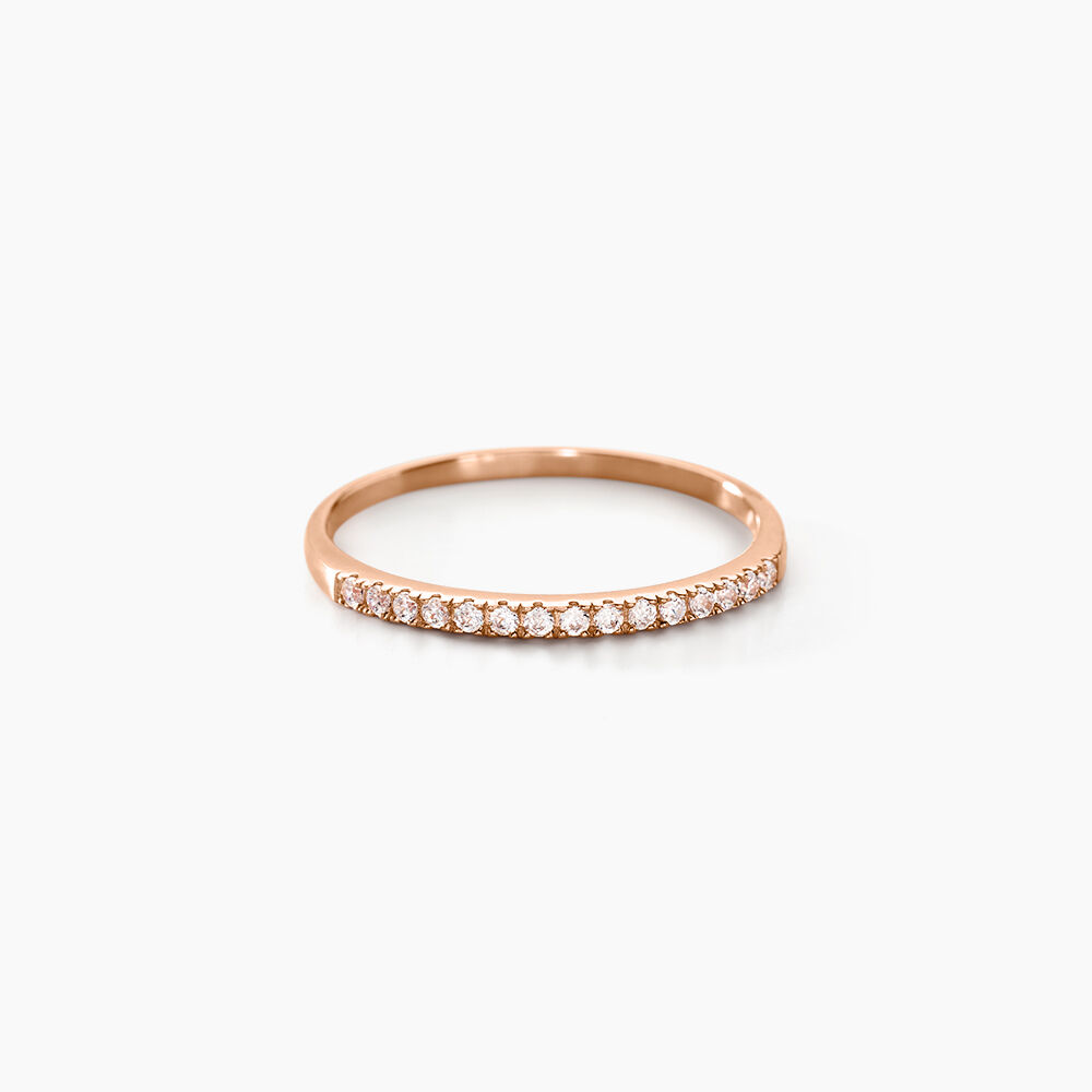 Alliance Klimka Or Rose Oxyde De Zirconium - Alliances duo Femme | Marc Orian