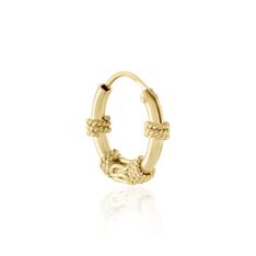 Créole Unitaire Wadim Plaqué Or Jaune - Boucles d'oreilles Créoles Homme | Marc Orian