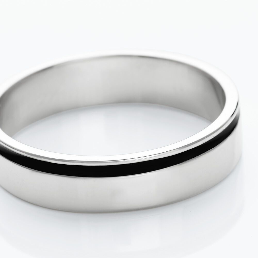 Alliance Dylis Argent Blanc - Alliances duo Homme | Marc Orian