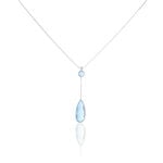 Collier Sela Or Blanc Topaze - Colliers avec pierres Femme | Marc Orian