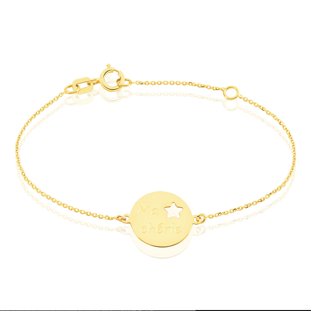 Bracelet Omelia Message Or Jaune - Bracelets Medailles Enfant | Marc Orian