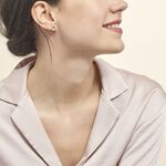 Boucles D'oreilles Puces Neptunus Argent Rose Oxyde De Zirconium - Puces Femme | Marc Orian