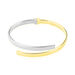 Bracelet Jonc Loise 2 Fils Carres Or Bicolore - Bracelets joncs Femme | Marc Orian