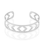 Bracelet Jonc Deanna Acier Blanc - Bracelets joncs Femme | Marc Orian