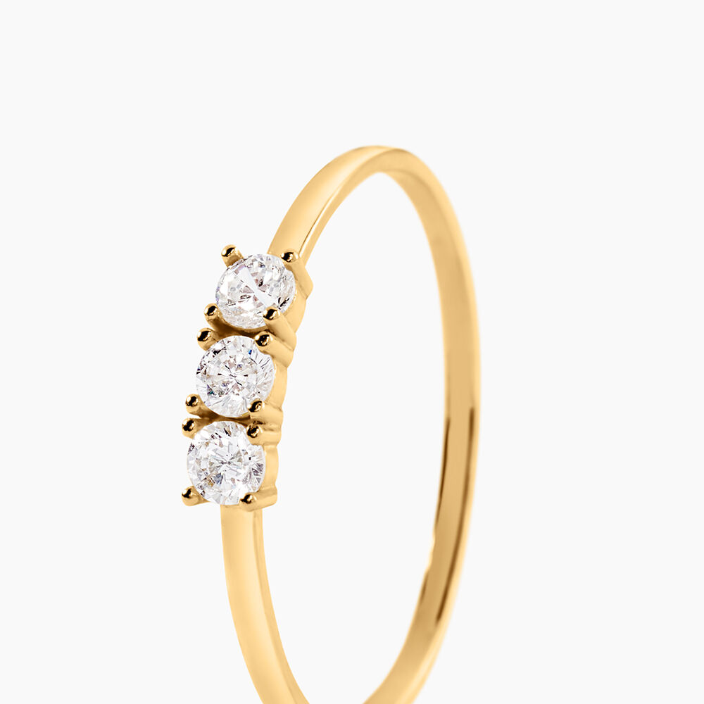 Bague Pryderi Or Jaune Oxyde De Zirconium - Bagues avec pierre Femme | Marc Orian