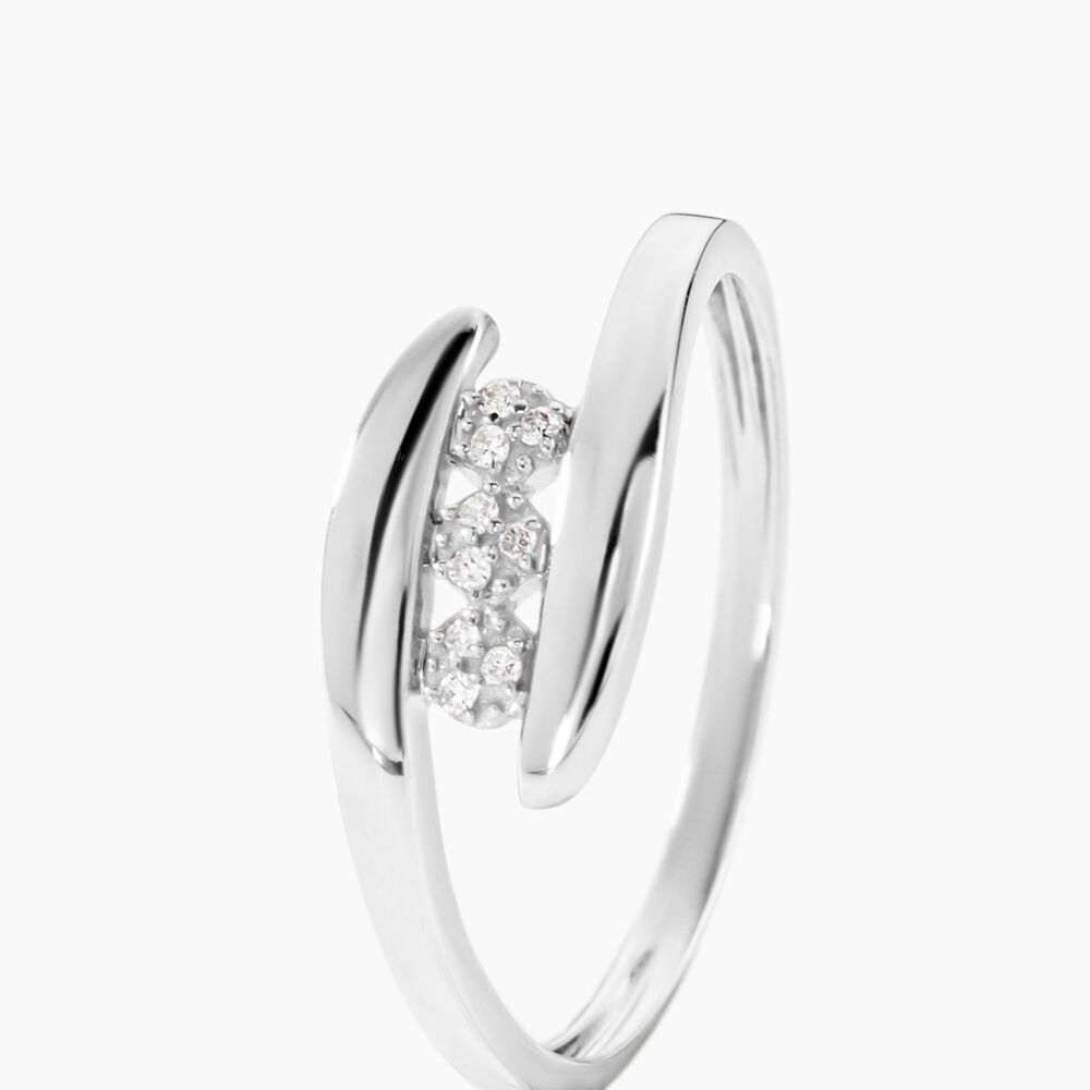 Bague Delphine Or Blanc Diamant - Parures de mariage Femme | Marc Orian