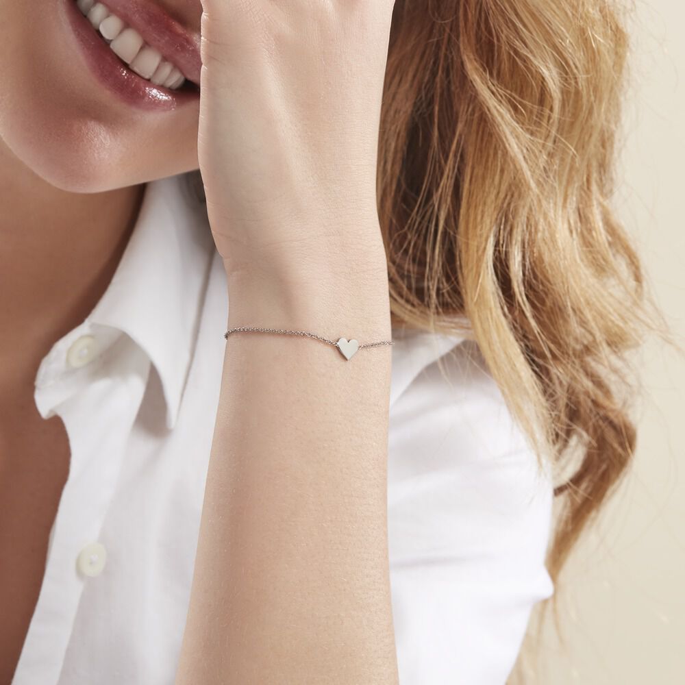 Bracelet Chandana Argent Blanc - Bracelets chaînes Femme | Marc Orian