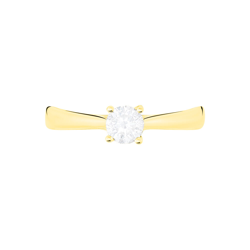Bague Solitaire Victoria Or Jaune Diamant -  Femme | Marc Orian