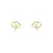 Boucles D'oreilles Puces Eleanor Fleur Or Jaune Oxyde De Zirconium - Puces Femme | Marc Orian