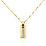 Collier Phebus Him Classique Acier Jaune - Colliers fantaisie Homme | Marc Orian