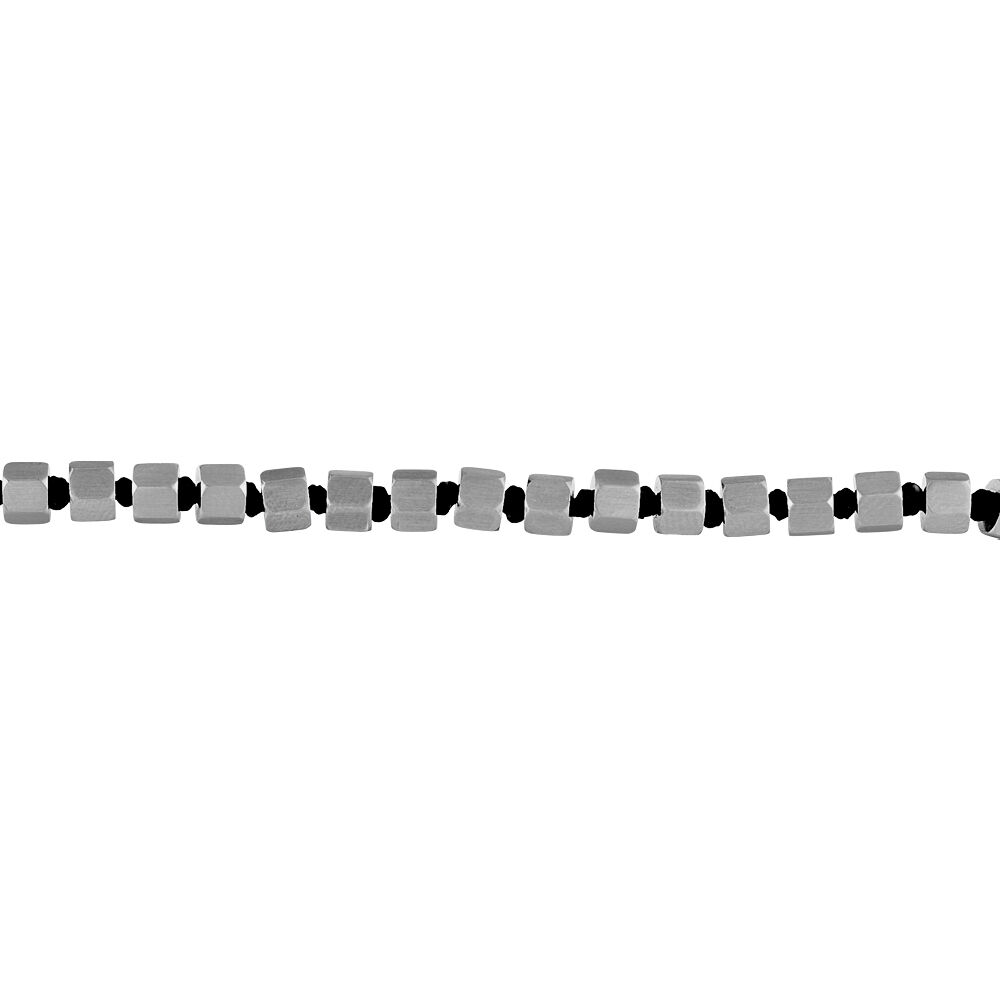 Bracelet Bassirou Acier Blanc - Bracelets cordons Homme | Marc Orian