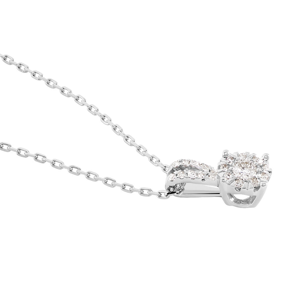 Collier Orphee Or Blanc Diamant - Colliers avec pierres Femme | Marc Orian