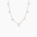 Collier Collie Argent Rose Oxyde De Zirconium - Colliers avec pierres Femme | Marc Orian