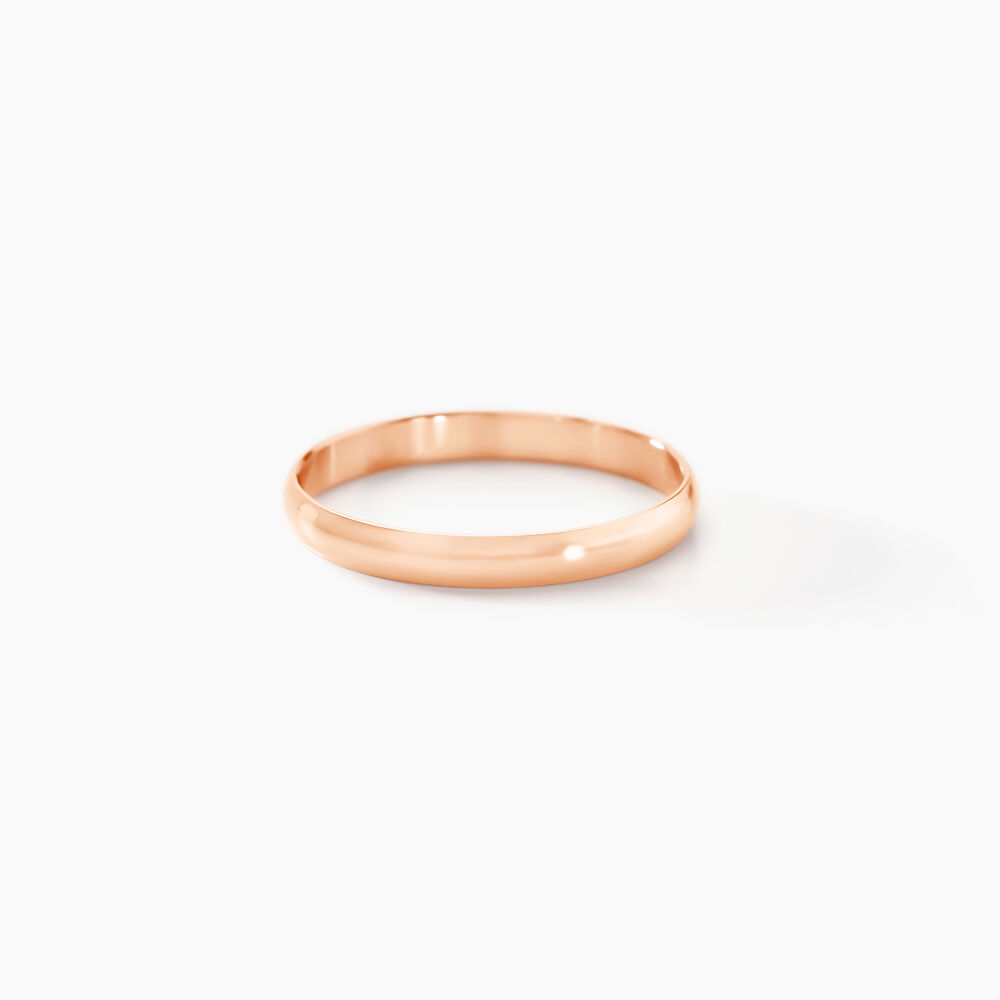 Alliance Meredithe Demi Jonc Classique Or Rose - Alliances duo Famille | Marc Orian