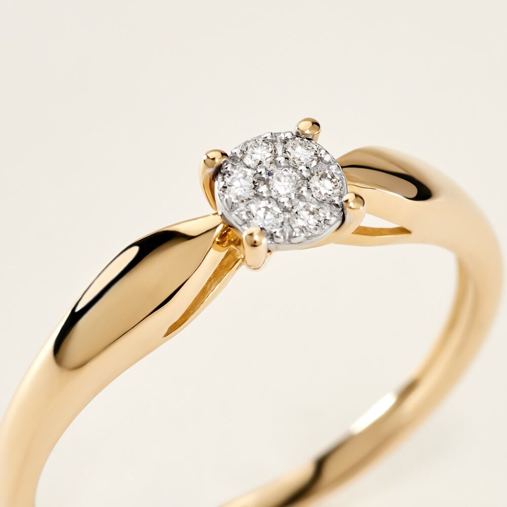 Bague Louisanna Or Jaune Diamant - Bagues pierres précieuses Femme | Marc Orian