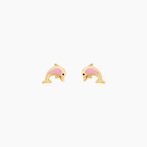 Boucles D'oreilles Puces Or Jaune Mael Smalto - Puces Enfant | Marc Orian