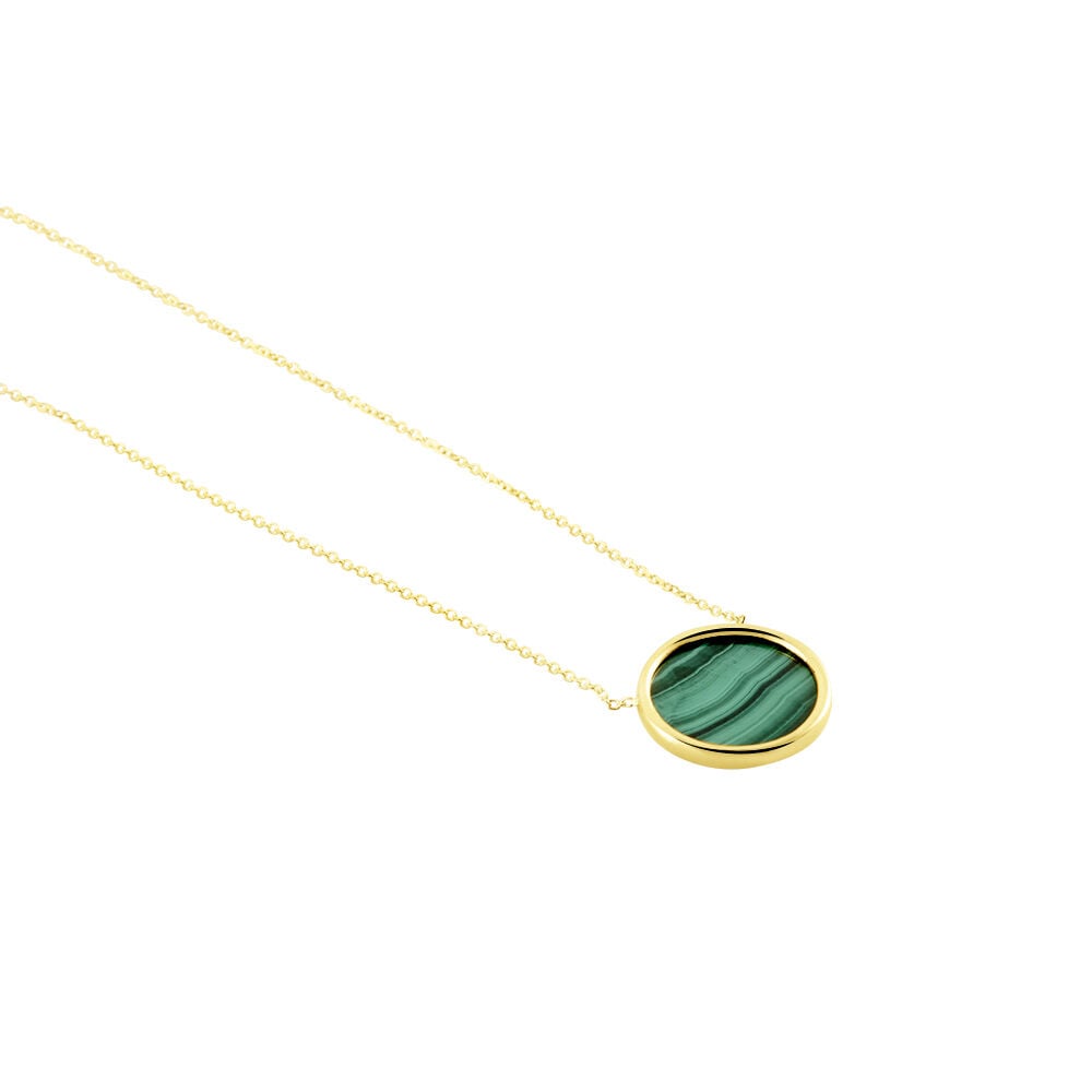 Collier Florica Or Jaune Malachite - Colliers avec pierres Femme | Marc Orian
