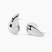 Boucles D'oreilles Puces Xenia Acier Blanc