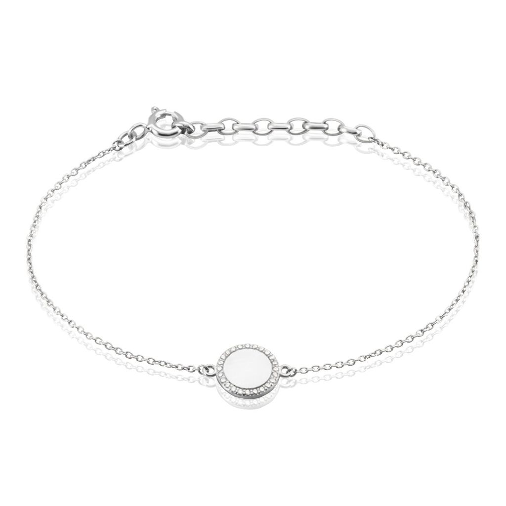 Bracelet Argent Blanc Paros - Bracelets fantaisie Femme | Marc Orian