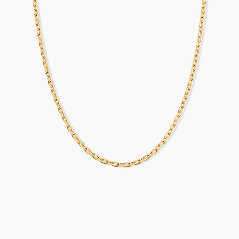 Cha&icirc;ne Igoa Maille For&ccedil;at Diamantee Or Jaune - Chaines Famille | Marc Orian