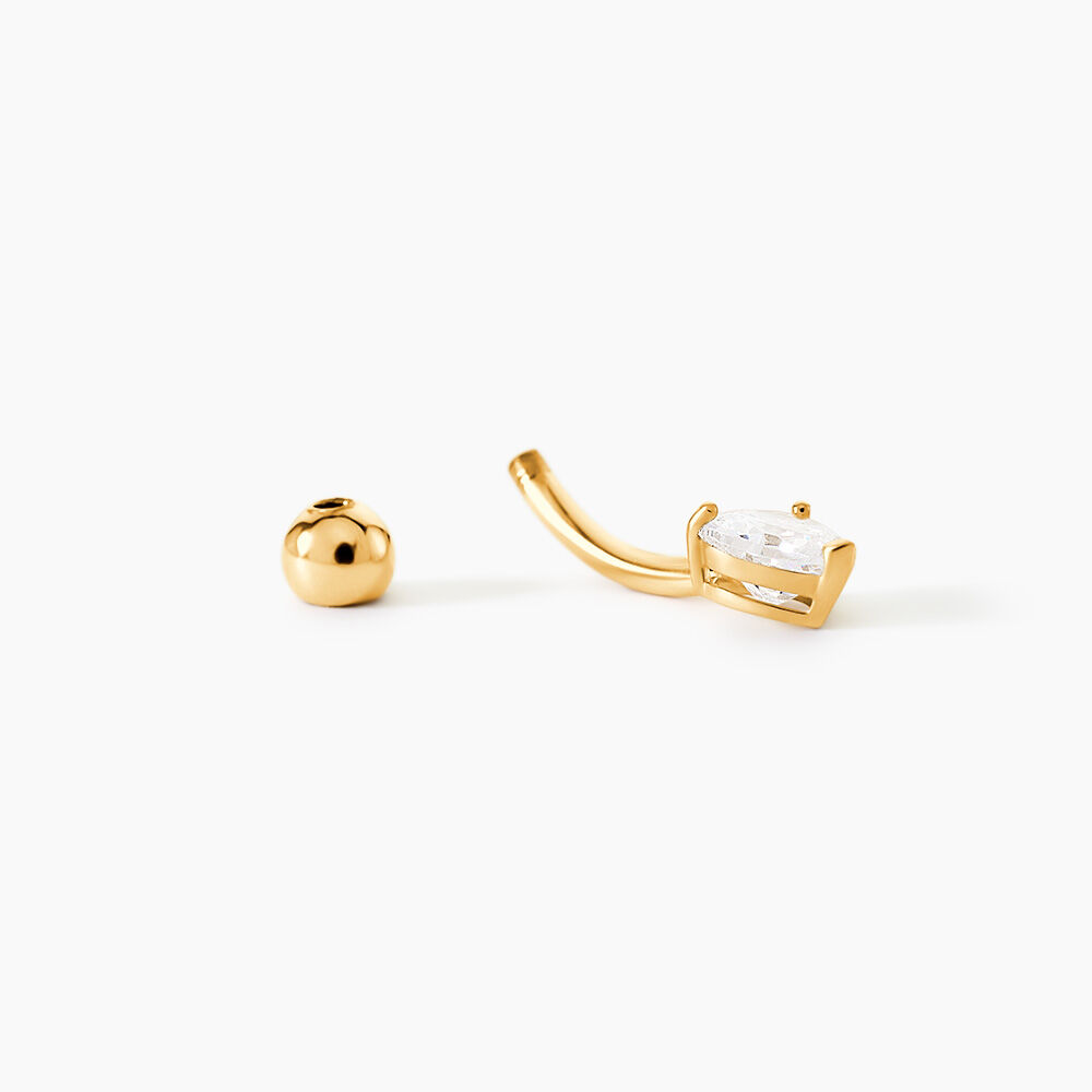 Piercing Cornelis Or Jaune Oxyde De Zirconium - Piercing Nombril Femme | Marc Orian