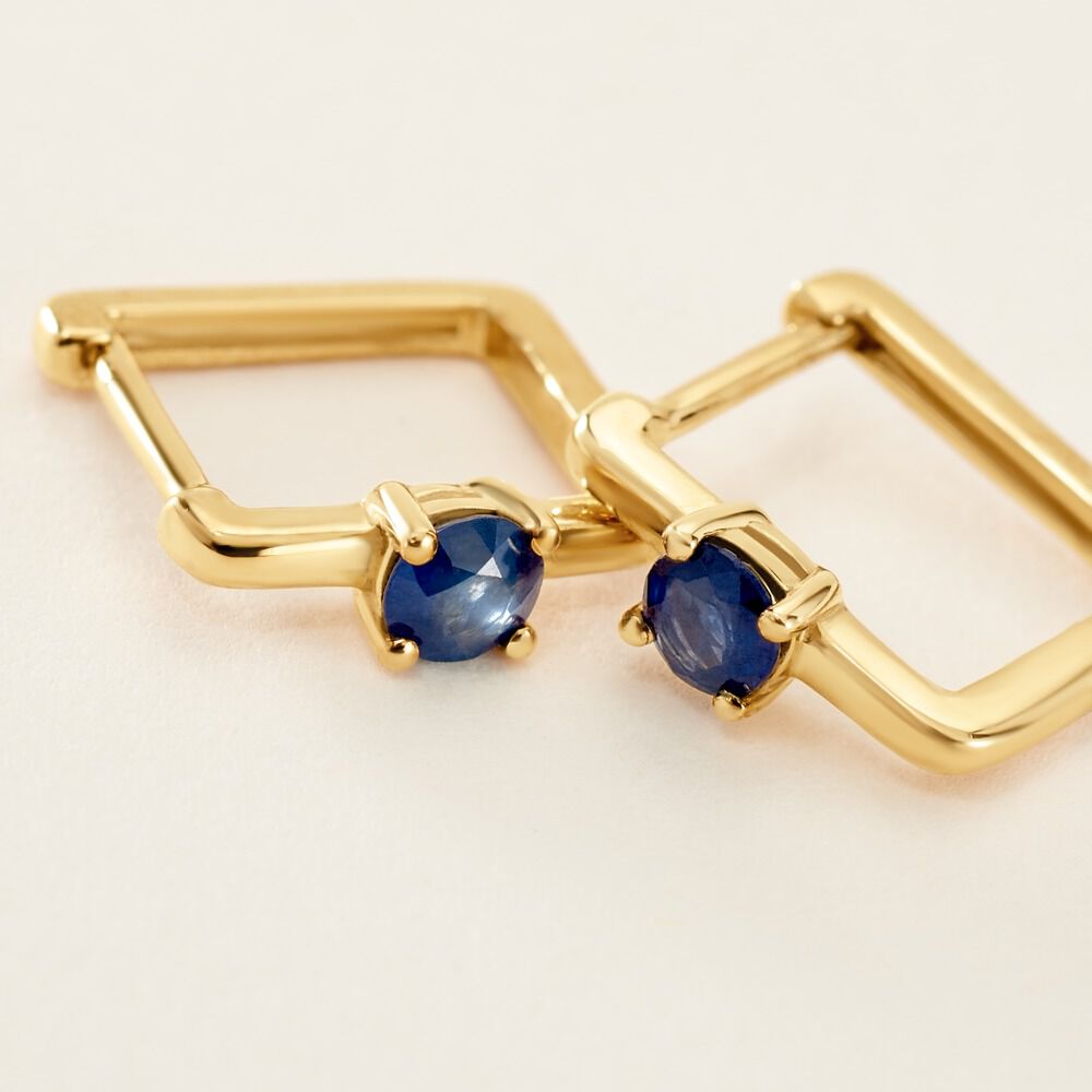 Créoles Harmonie Or Jaune Saphir -  Femme | Marc Orian
