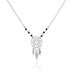 Collier Dream Catcher Argent Blanc Pierre De Synthese - Colliers avec pierres Femme | Marc Orian