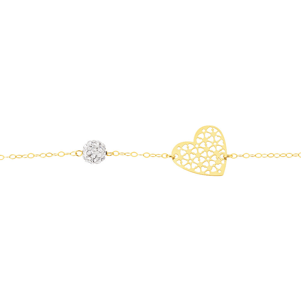 Bracelet Allyn Or Jaune Strass - Bracelets chaînes Femme | Marc Orian