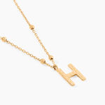 Collier Plaqu&eacute; Or Jaune Lettra - Colliers ete Femme | Marc Orian