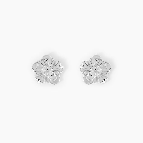 Boucles D'Oreilles Puces Olyss Argent Blanc - Puces Femme | Marc Orian