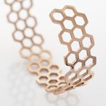 Bracelet Jonc Ouvert Acier Rose Buglose - Bracelets joncs Femme | Marc Orian