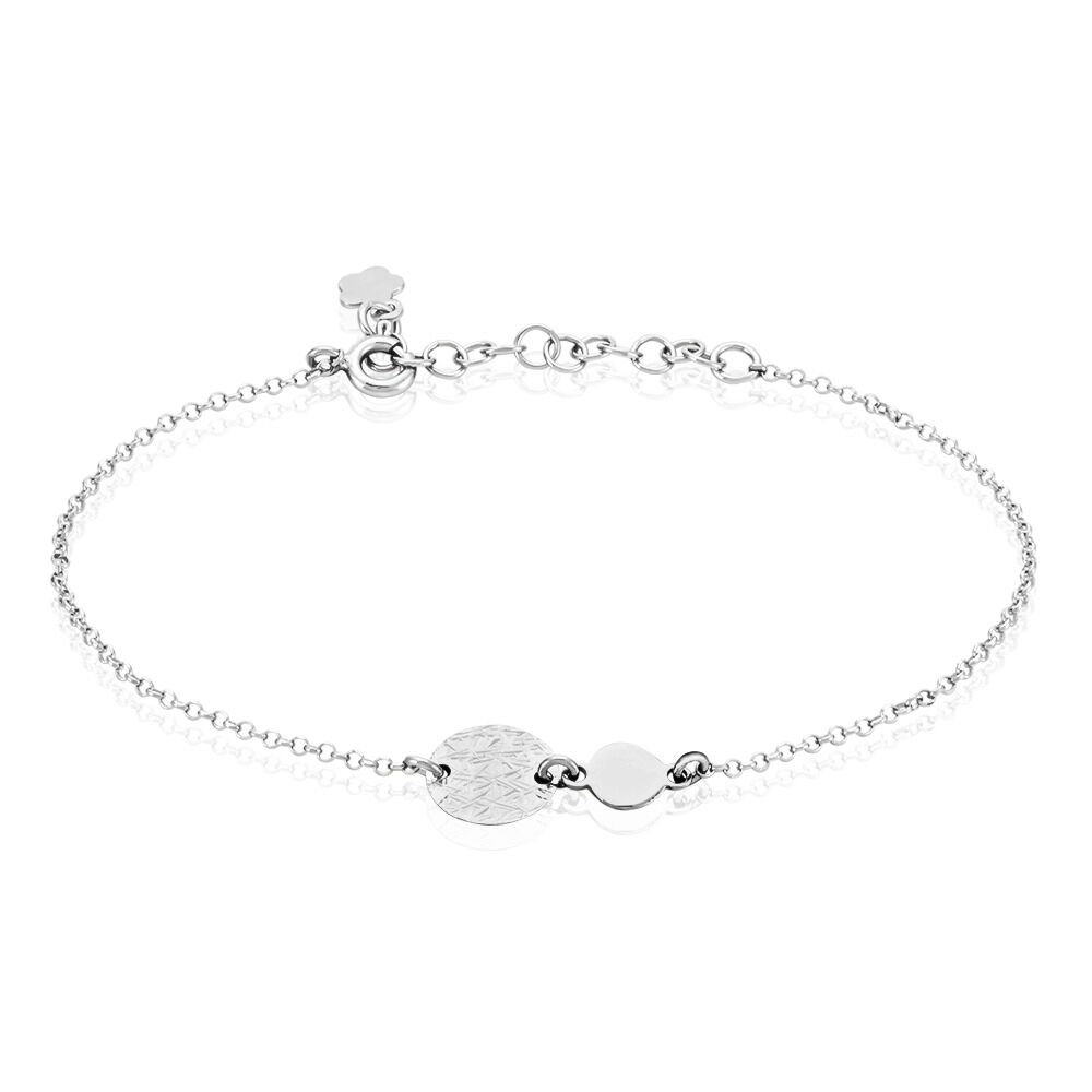 Bracelet Tatienne Argent Blanc - Bracelets Medailles Femme | Marc Orian