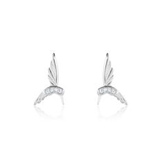 Boucles D'oreilles Puces Irysa Argent Blanc Oxyde De Zirconium - Clous d'oreilles Femme | Marc Orian
