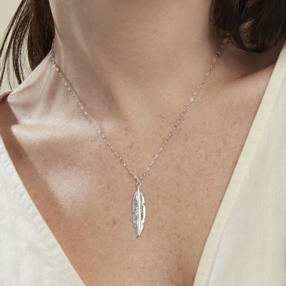 Collier Argent Blanc Jubba - Colliers Femme | Marc Orian