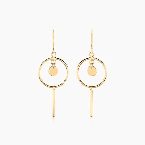 Boucles D'oreilles Pendantes Trixie Plaqué Or Jaune - Pendantes Femme | Marc Orian