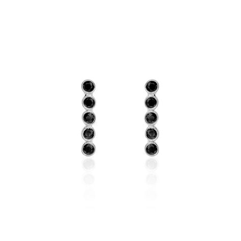 Boucles D'oreilles Grimpantes Perig Argent Oxyde - Piercings d'oreilles Femme | Marc Orian