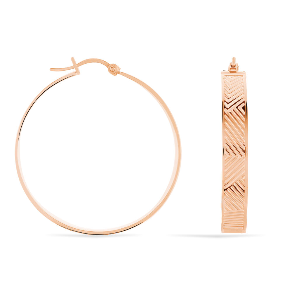 Créoles Sirine Acier Rose - Créoles Femme | Marc Orian