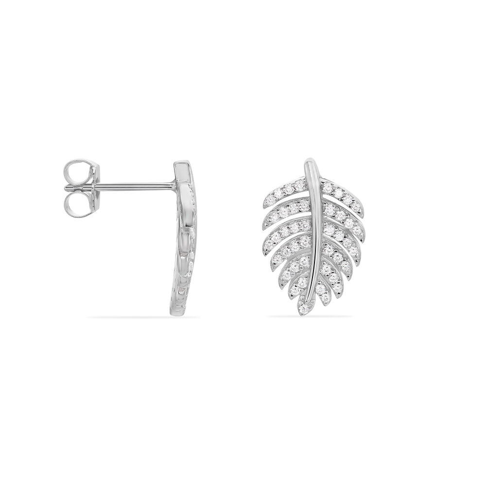 Boucles D'oreilles Pendantes Gabrielle Argent Blanc Oxyde De Zirconium - Pendantes Femme | Marc Orian