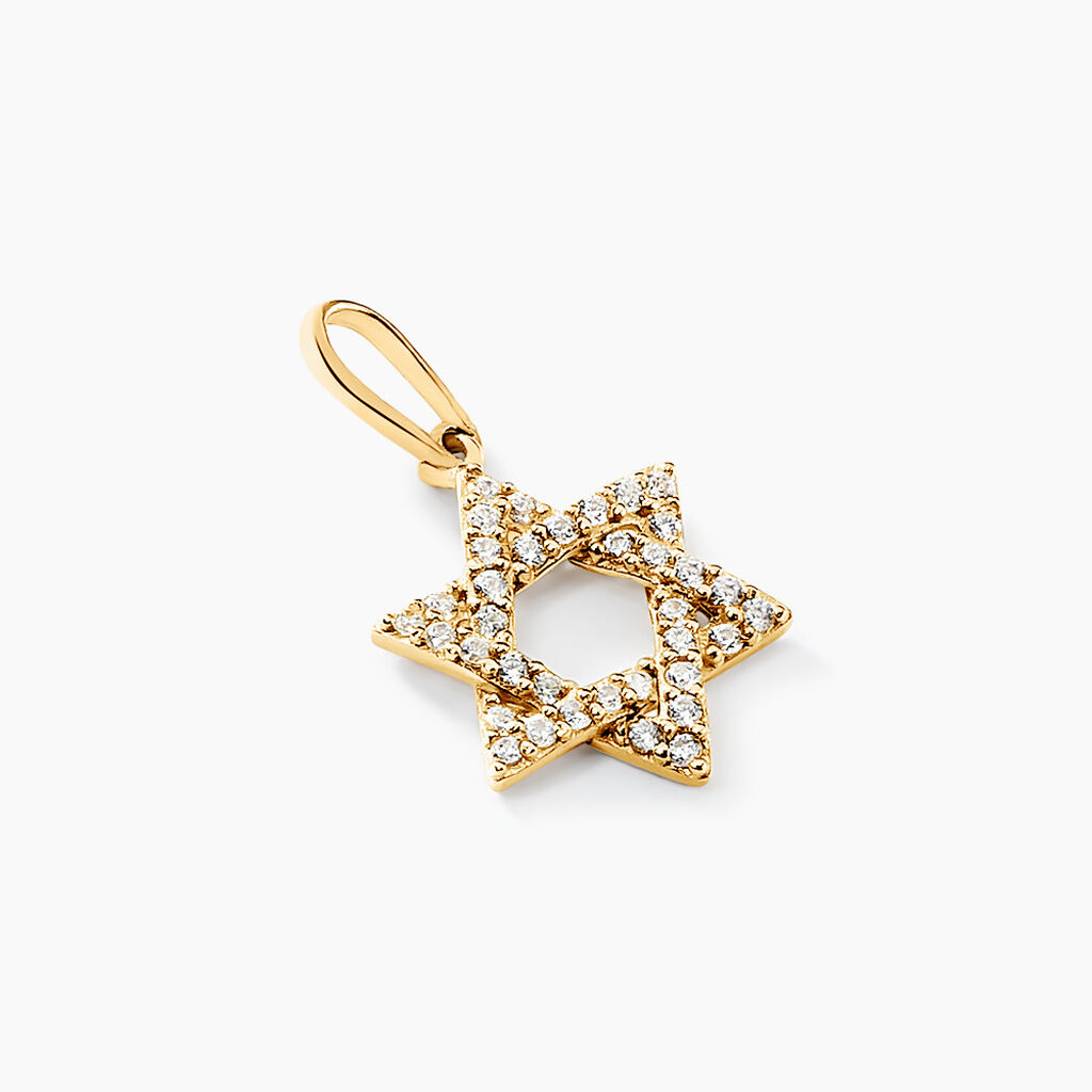 Pendentif Faye Or Jaune Oxyde De Zirconium - Pendentifs Famille | Marc Orian