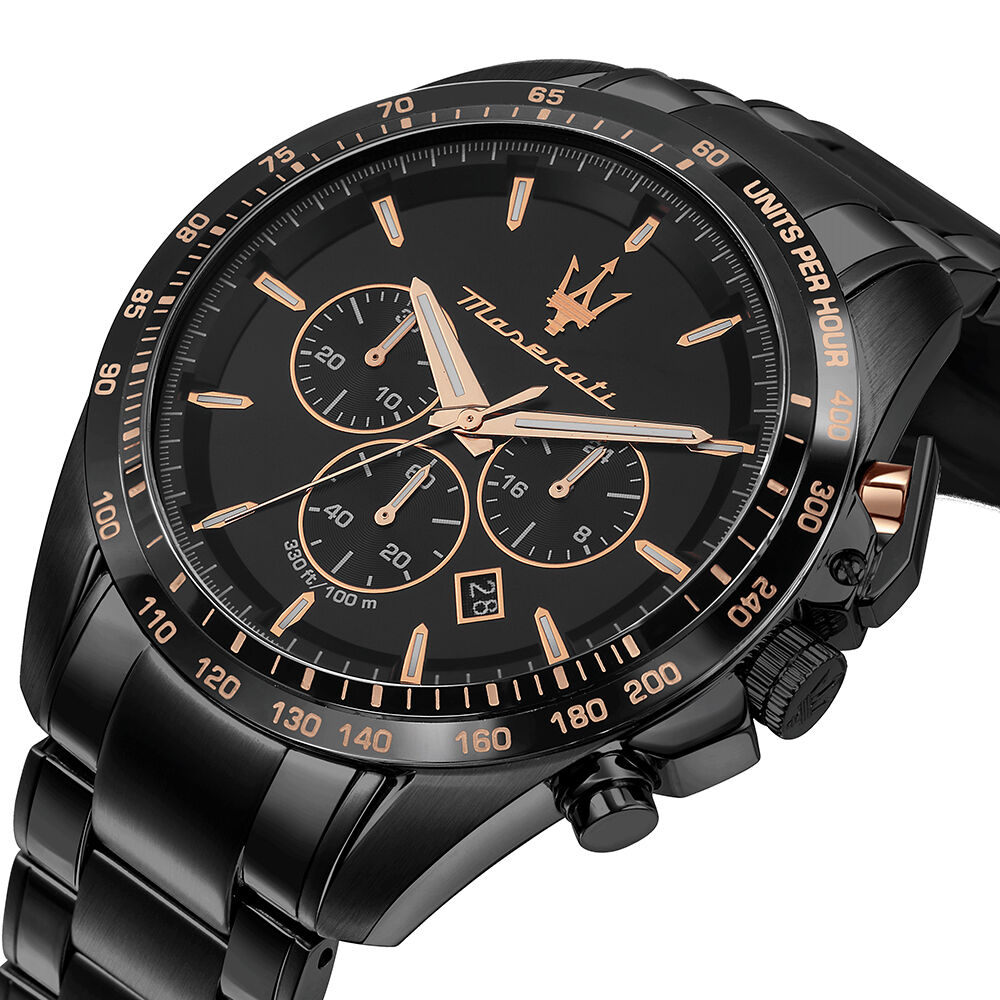 Montre Maserati Traguardo Noir - Montres &eacute;tanches Homme | Marc Orian