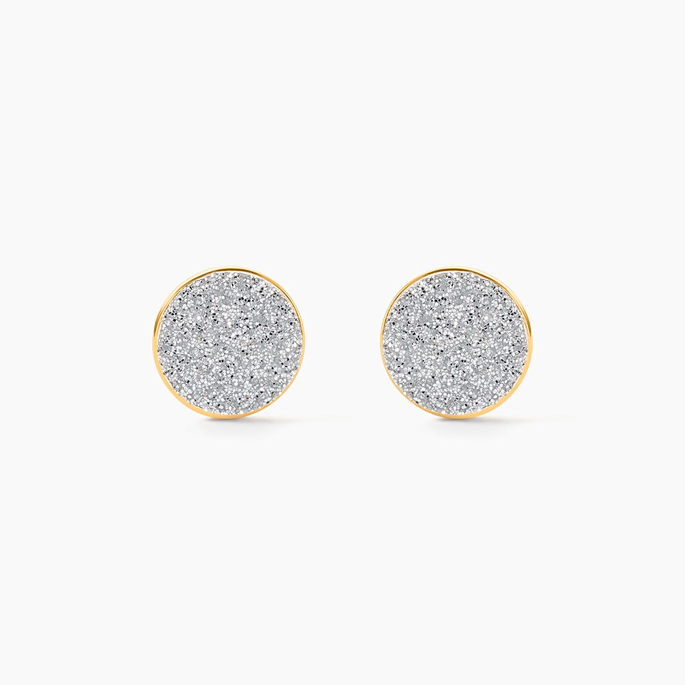 Boucles D'oreilles Puces Eryne Or Jaune - Puces Femme | Marc Orian