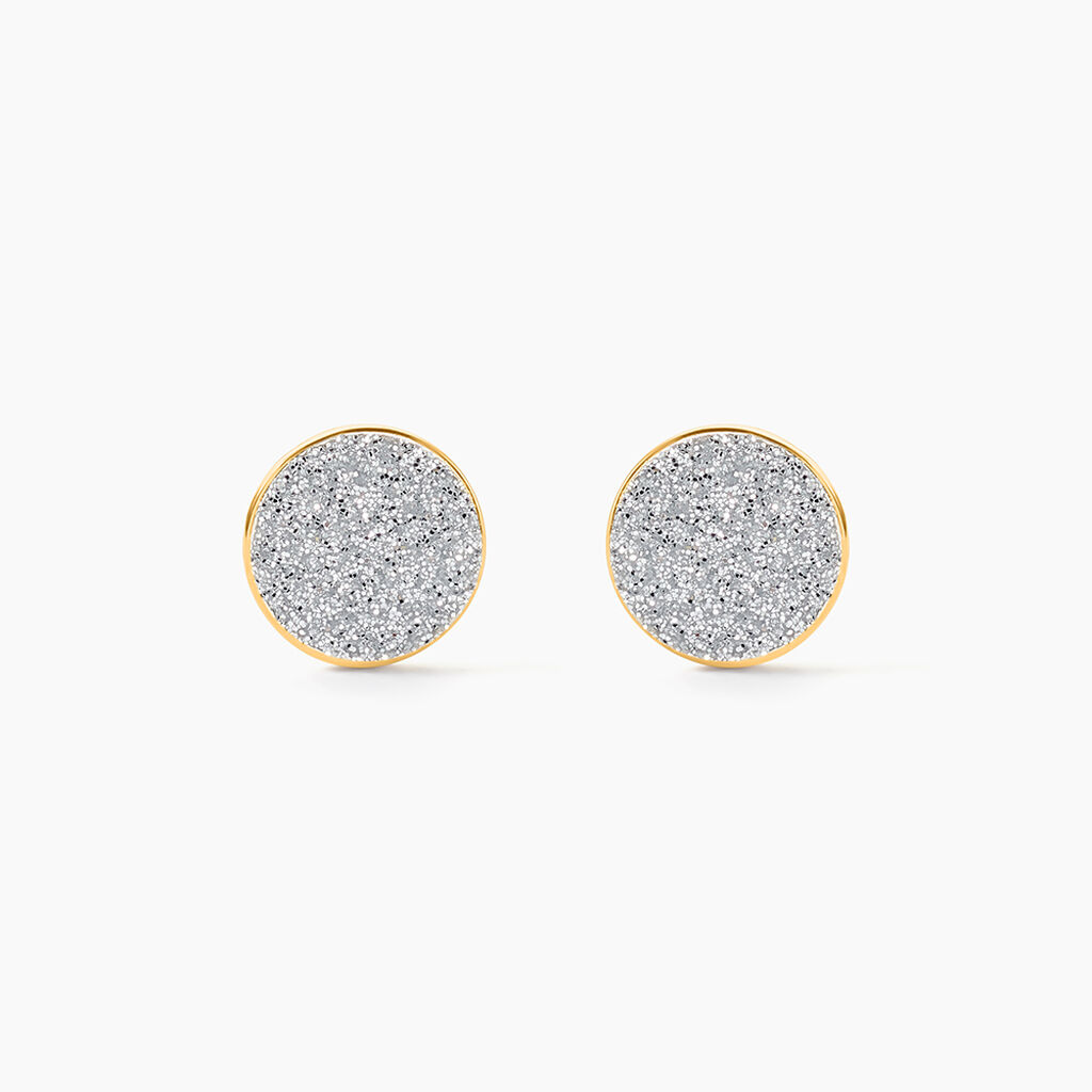 Boucles D'oreilles Puces Eryne Or Jaune - Puces Femme | Marc Orian