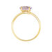 Bague Loriane Or Jaune Amethyste Et Oxyde De Zirconium - Bagues pierres fines Femme | Marc Orian